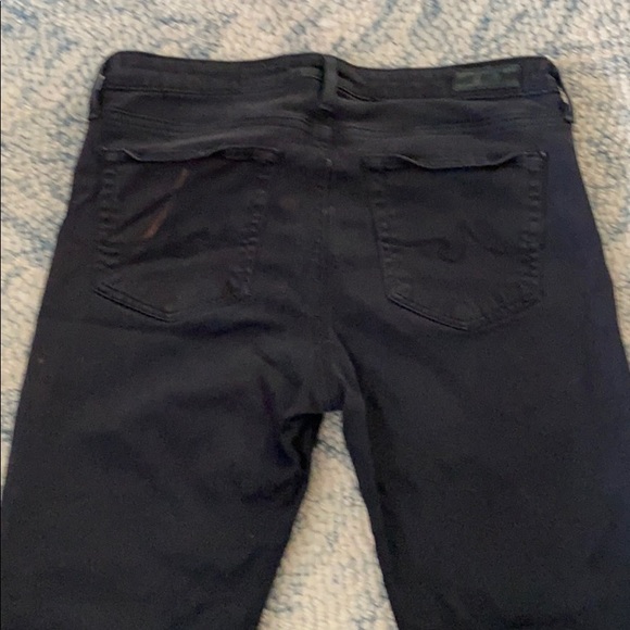 AG Prima Crop Mid Rise Cigarette Crop in Black - Picture 6 of 7